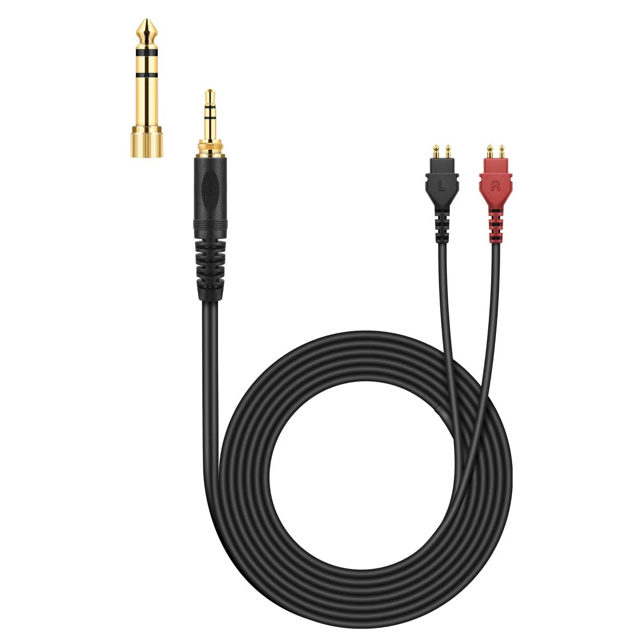 Cable for HD 600 series, 3.00 m, 3.5 mm jack and 6.35 mm screw-on adapter